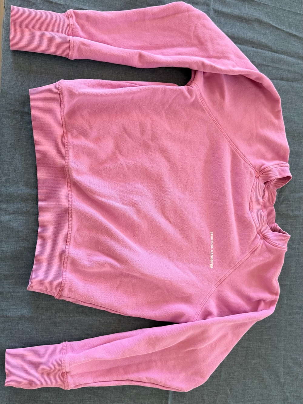 Spiritual Gangster Pastel Pink Crewneck Sweatshirt